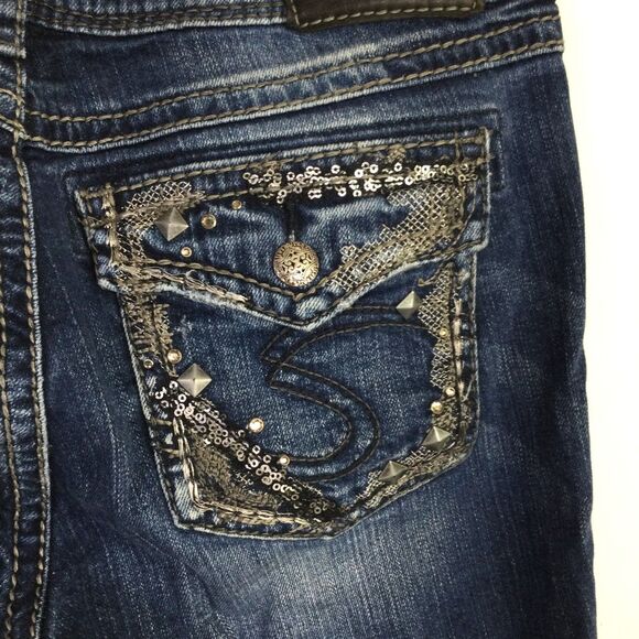 Silver Jeans Womens Suki Slim Boot Cut Stretch Denim Jeans Blue Size W29/L33 - Picture 11 of 15